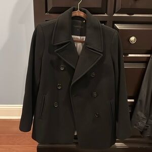 Calvin Klein pea coat women’s petite size 6 black